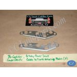 1969 1970 1971 1972 1973 1974 1975 1976 1977 1978 1979 Cadillac Deville Eldorado Fleetwood Calais 6 WAY POWER BENCH SEAT CABLE TO TRANS ATTACHING PLATES MOUNTING BRACKETS PAIR #5717588