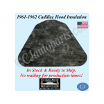 REM 1961-1962 CADILLAC DEVILLE ELDORADO FLEETWOOD HOOD INSULATION PAD 1" THICK - IN STOCK #CADHIN080