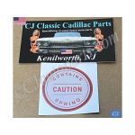 NEW 1976 1977 1978 CADILLAC ELDORADO & 1976 CADILLAC FLEETWOOD & COMMERCIAL CHASSIS HYDROBOOST BOOSTER "CAUTION CONTAINS SPRING" DECAL STICKER