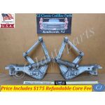 REBUILT FACTORY ORIGINAL 1958 CADILLAC DEVILLE ELDORADO FLEETWOOD HOOD HINGES WITH SPRINGS - NEW RIVETS