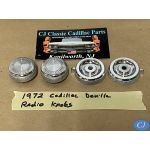 OEM 1971 1972 1973 Cadillac Fleetwood Deville Calais Eldordo DASH RADIO KNOBS #1497001 #1497099