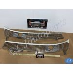 OEM 1959 Cadillac Deville Eldorado Fleetwood WINDSHIELD WIPER COWL GRILL TRIM TRANSMISSION COVER - RIGHT & LEFT #4783622/#4783621/#4782683
