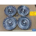 OEM 1961 1962 Cadillac Deville Eldorado Fleetwood 15" HUBCAPS WHEEL COVER WITH CREST EMBLEMS (SET OF 4)