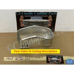 OEM 1962 Cadillac Deville Eldorado Fleetwood BRAKE LIGHT TAIL LIGHT ALUMINUM ESCUTCHEON INSERT BEZEL #1477414