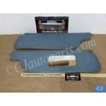 OEM 1971 1972 1973 1974 1975 1976 Cadillac Deville Fleetwood Calais 1971 1972 1973 1974 1975 1976 1977 1978 Eldorado  SUN VISORS (PAIR) WITH HINGES & MIRROR ~ LIGHT BLUE
