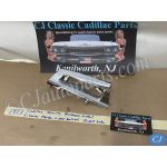 OEM 1973 Cadillac Deville Fleetwood Calais RIGHT PASS SIDE REAR LICENSE PLATE LIGHT BEZEL TRIM COVER #1601091