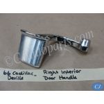 OEM 1966 Cadillac Fleetwood Calais Eldorado Deville RIGHT PASSENGER SIDE INTERIOR CHROME DOOR HANDLE #4537107