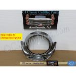 OEM 1957 Cadillac Eldorado Deville Fleetwood CHROME HEADLIGHT BEZEL TRIM #1466084/#3511047