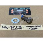 NEW 1968 1969 1970 1971 1972 1973 1974 1975 1976 CADILLAC DEVILLE ELDORADO FLEETWOOD CALAIS 472/500 ENGINE CRANK CRANKSHAFT BOLT & WASHER