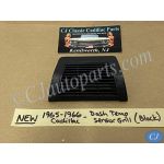 NEW 1965 1966 CADILLAC DEVILLE ELDORADO FLEETWOOD CALAIS DASH IN-CAR TEMP SENSOR GRILL COVER TRIM - BLACK