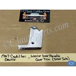 OEM 1967 Cadillac Deville Calais Fleetwood LEFT SIDE FRONT INTERIOR SWITCH PLATE DOOR HANDLE COVER TRIM #7660321