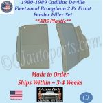 NEW 1980 1981 1982 1983 1984 1985 1986 1987 1988 1989 Cadillac Deville Fleetwood Brougham 2 Piece Front Fender Filler Set