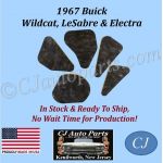 NEW 1967 BUICK WILDCAT LeSABRE ELECTRA 5 PIECE HOOD INSULATION - 1" THICK - BUK-HIN-095