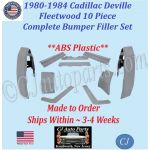 NEW 1980 1981 1982 1983 1984 Cadillac Deville Fleetwood 10 Piece Complete Bumper Filler Set