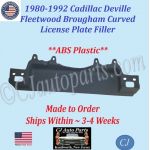 NEW 1980 1981 1982 1983 1984 1985 1986 1987 1988 1989 1990 1991 1992 Cadillac Deville Fleetwood Brougham Curved License Plate Filler