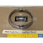 OEM 1962 Cadillac Deville Fleetwood Eldorado HEADLIGHT CHROME BEZEL DOOR TRIM #3512583/#1477656
