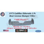 NEW 1973 Cadillac Eldorado 1 Pc Rear License Bumper Filler