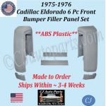 NEW 1975-1976 Cadillac Eldorado 6 Pc Front Bumper Filler Panel Set