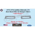 NEW 1975-1976 Cadillac Eldorado 2 Pc Rear Bezel Filler Set Bumper Fillers