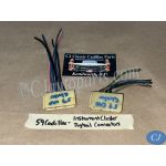 OEM 1959 Cadillac Deville Eldorado Fleetwood DASH INSTRUMENT CLUSTER WIRE HARNESS PIGTAIL CONNECTORS LEFT & RIGHT