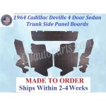 NEW 1964 Cadillac Sedan Deville 4 Door TRUNK SIDE BOARD PANELS #CAD-SDNEW 1964 Cadillac Sedan Deville 4 Door TRUNK SIDE BOARD PANELS #CAD-SDP-270P-270