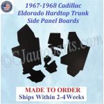 1967 1968 Cadillac Eldorado Hardtop TRUNK SIDE BOARD PANELS #CAD-SDP-305