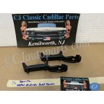 OEM 1969 1970 Cadillac Deville Calais Fleetwood UPPER RADIATOR HOLD DOWN MOUNTING BRACKETS WITH RUBBER CUSHION PAD INSULATOR #1601284