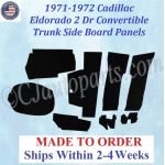 1971 1972 Cadillac Eldorado Convertible TRUNK SIDE BOARD PANELS #CAD-SDP-355