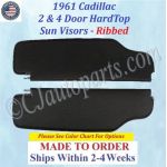 1961 Cadillac Eldorado Deville Fleetwood 2 & 4 Door HardTop SUNVISORS (PAIR) #CAD-SVR-485