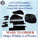 1974 1975 1976 Cadillac Eldorado Convertible TRUNK SIDE BOARD PANELS #CAD-SDP-370