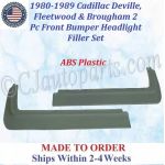 NEW 1980 1981 1982 1983 1984 1985 1986 1987 1988 1989 Cadillac Deville Fleetwood Brougham 2 Piece Front Fender Filler Set