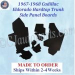 1967 1968 Cadillac Eldorado Hardtop TRUNK SIDE BOARD PANELS #CAD-SDP-305
