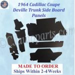 NEW 1964 Cadillac Coupe Deville Hardtop TRUNK SIDE BOARD PANELS #CAD-SDP-267