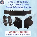 NEW 1965-1966 Cadillac Coupe Deville Hardtop TRUNK SIDE BOARD PANELS #CAD-SDP-280