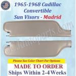 1965 1966 1967 1968 Cadillac Eldorado Deville Convertible SUNVISORS (PAIR) #CAD-SVR-496