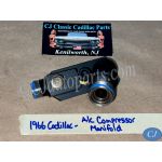 OEM 1963 1964 1965 1966 1967 Cadillac Deville Fleetwood Calais 1963 1964 1965 1966 Eldorado 429 Engine REAR A/C COMPRESSOR MANIFOLD VALVE HOSE CONNECTOR WITH NEW SCHRADER VALVE #5914945