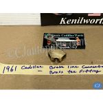 OEM 1959 1960 1961 Cadillac Deville Eldorado Fleetwood FRONT BRAKE LINE TEE TREE BRASS FITTING WITH STRAP #1472096