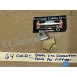 OEM  1958 1959 1960 1961 1962 1963 1964 1965 1966 1967 1968 Cadillac Deville Eldorado Fleetwood BRAKE LINE PIPE CONNECTION TEE TREE BRASS FITTING #1470275