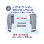 NEW 1975-1976 Cadillac Eldorado 6 Pc Front Bumper Filler Panel Set