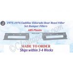 NEW 1975-1976 Cadillac Eldorado 2 Pc Rear Bezel Filler Set Bumper Fillers