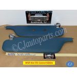 OEM 1965 1966 1967 1968 Cadillac Fleetwood Deville Calais 1967 1968 Eldorado LEFT & RIGHT SUN VISORS WITH HINGES - LIGHT BLUE