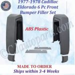 NEW 1977 1978 Cadillac Eldorado 6 Piece Front Bumper Filler Panel Set