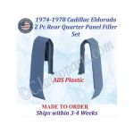 NEW 1976 1977 1978 1979 Cadillac Seville 2 Piece Front Fender Filler Set