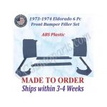 NEW 1973 -1974 Cadillac Eldorado 6 Pc Front Bumper Filler Set