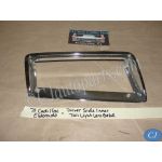 OEM 1971 1972 Cadillac Eldorado REAR LEFT DRIVER SIDE INNER TAIL LIGHT LENS BEZEL TRIM #1600796/#1496938