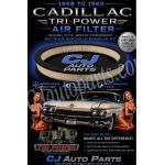 NEW 1958 1959 1960 CADILLAC Deville Eldorado Fleetwood TRI-POWER (3x2 BBL) AIR CLEANER FILTER
