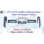 NEW 1975-1976 Cadillac Eldorado 5 Pc Rear Filler Set Bumper Fillers