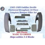 NEW 1985 1986 1987 1988 1989 Cadillac Deville Fleetwood Brougham Complete 10 Piece Bumper Filler Set