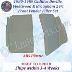 NEW 1980 1981 1982 1983 1984 1985 1986 1987 1988 1989 Cadillac Deville Fleetwood Brougham 2 Piece Front Fender Filler Set