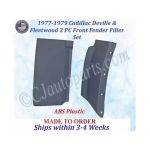 NEW 1977 1978 1979 Cadillac Deville & Fleetwood 2 Piece Front Fender Filler Set